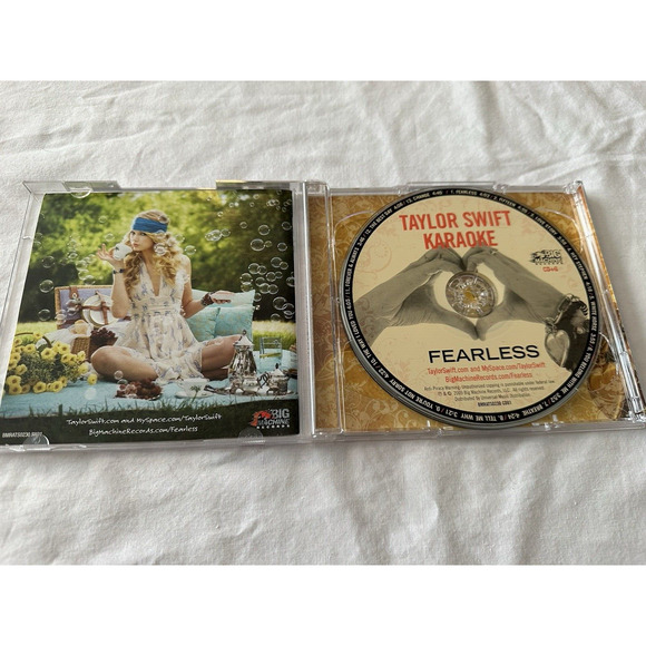 Taylor Swift Fearless Karaoke 2 CD/DVD ORIGINAL 2009 Big Machine Love Story OOP! - Picture 4 of 6